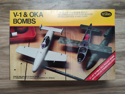 Testors No. 626 V-1 & Oka Bombs 1:48 Scale Model Kit 1983 SEALED