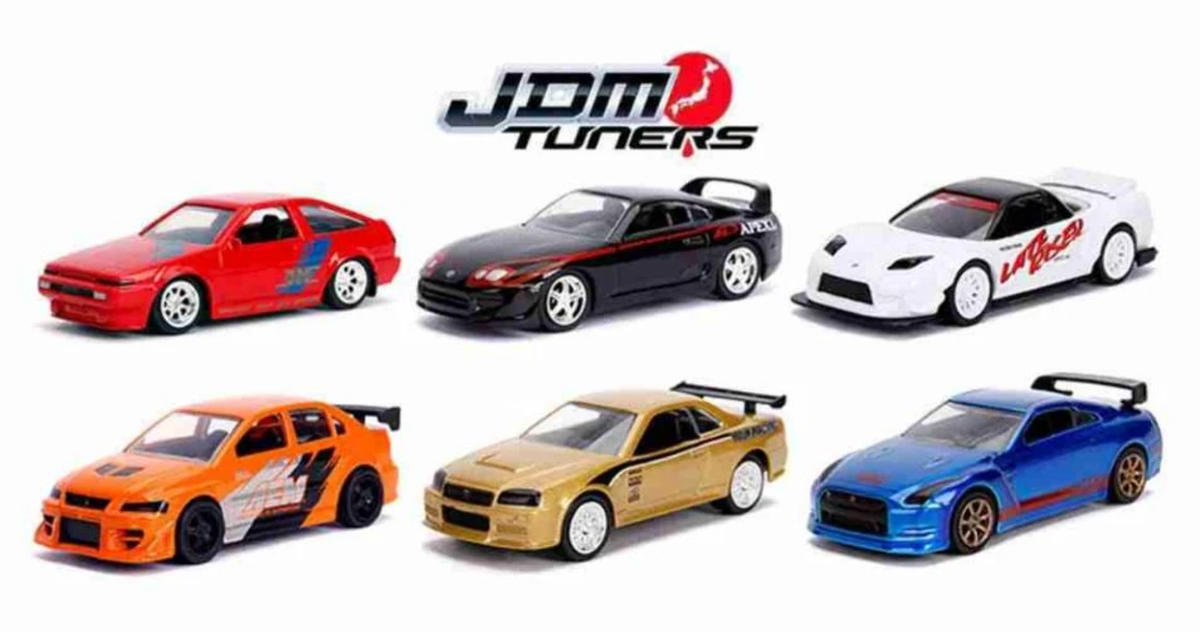 6 Cars Miniature Collection JDM Tuners Wave 5 1:64 Jada Toys