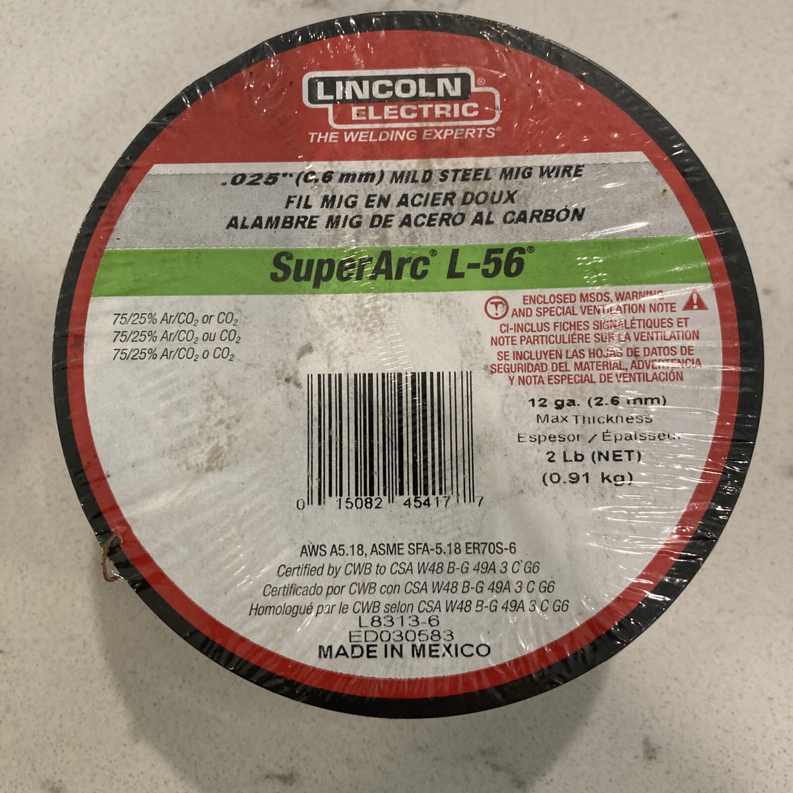NEW IN PACKAGE Lincoln Electric SuperArc L-56 Welding Wire TOOLS WELD