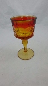 Indiana-Tiara-Constellation-Sunset-Ambelrina-Tall-Glass-Goblets-Vintage