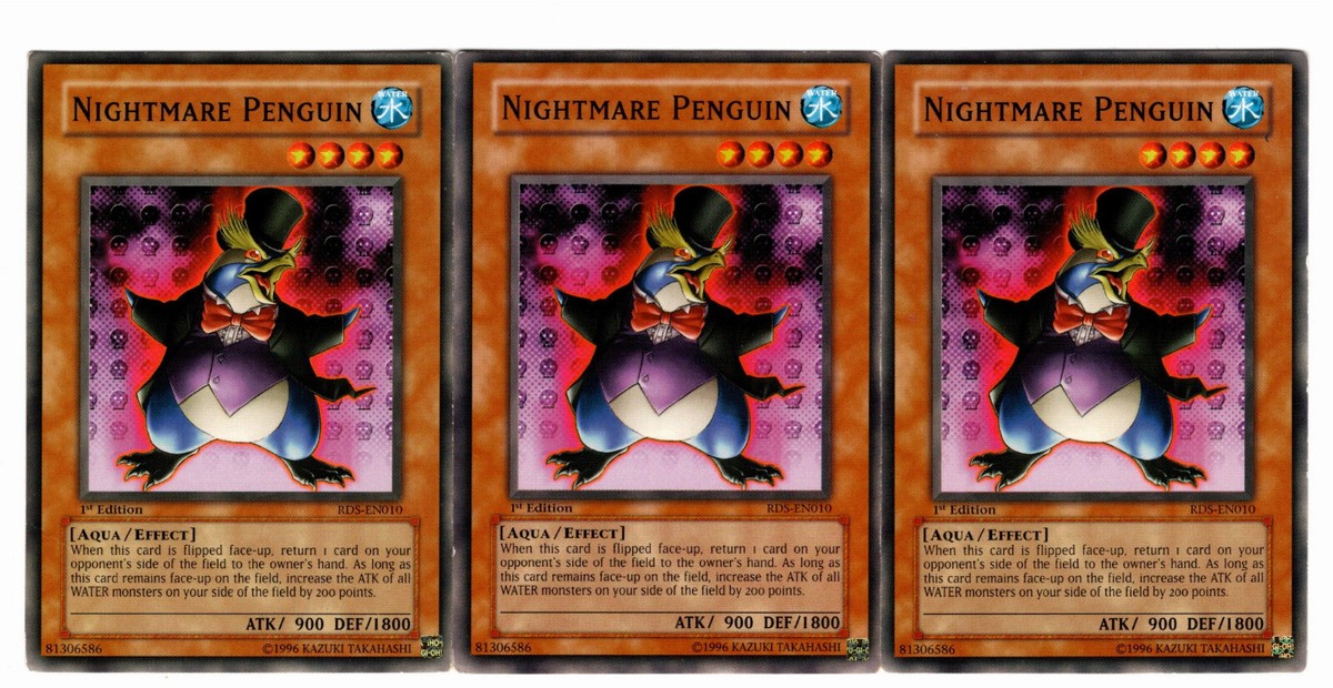 激レア　No.0291　ヴィンテージHAR　魔神ジニー＆ルーサイト Yugioh- 3X Nightmare Penguin - Common - 1st Edition - RDS