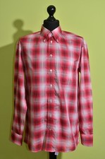ETON Long Sleeve Checked Red Shirt Size 41 / 16