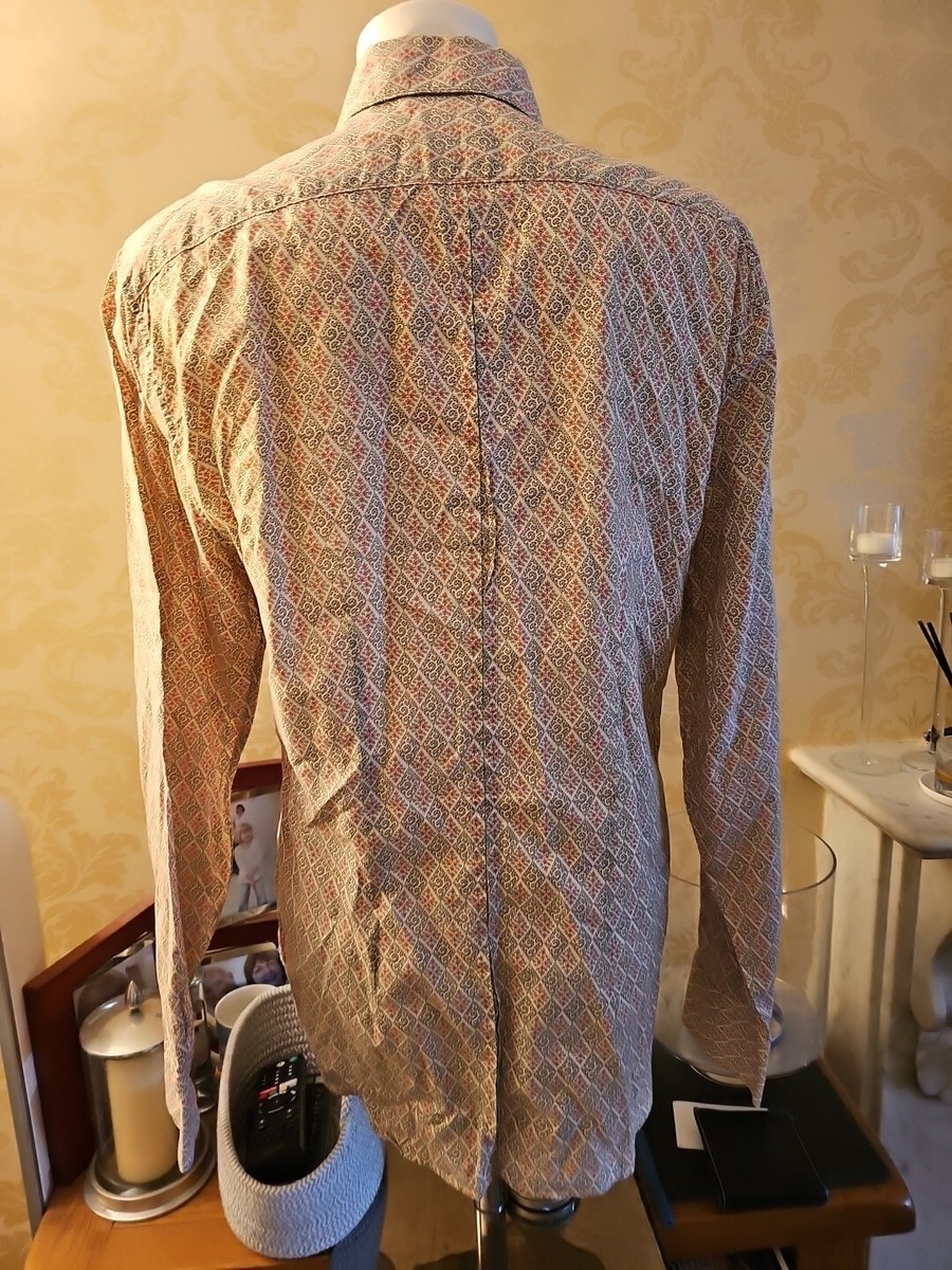 ○PAUL SMITH○ Red/Pink/Brown~Argyle Diamond~Long Sleeve~Slim Fit