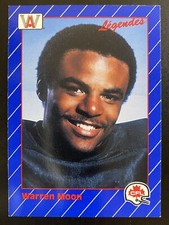 Warren Moon 1991 All World CFL French Football Edmonton Eskimos #19