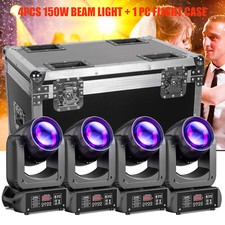 4PCS 150W Beam Moving Head 6 12 Prism Gobo Stage Light DMX DJ Spot Light w/ case
