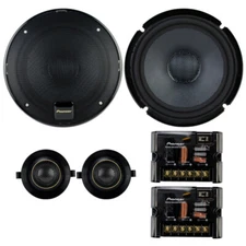 Pioneer TS-Z65CH 6.5" 2-Way Component Speakers 330 Watts Aluminum Dome Tweeters