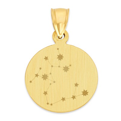 10k Massiv Gold Sternbild Anhänger Horoskop Schmuck Astrologie Geschenke für Sie