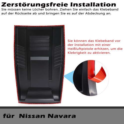 Tapa capó ventilación Nissan Navara NP300 2014-2020 negro mate - Imagen 7 de 10