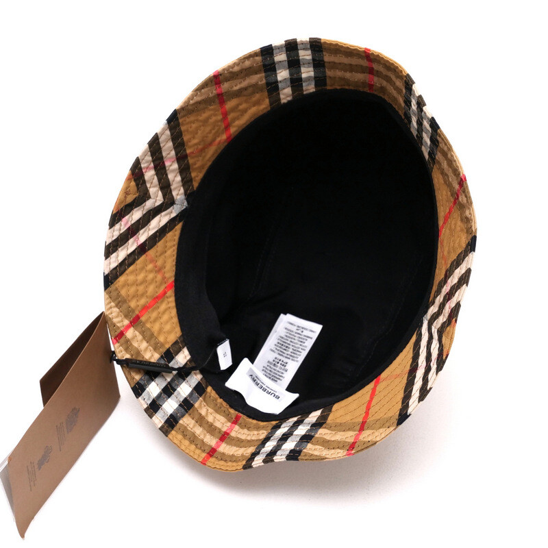【BURBERRY】Vintage Checkered Bucket Hat/関税+全国送料込み □Unused item□BURBERRY hat Size S Vintage Check Bucket Hat