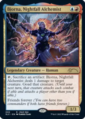 Bjorna, Nightfall Alchemist Light Play, English Magic the Gathering MTG Universe
