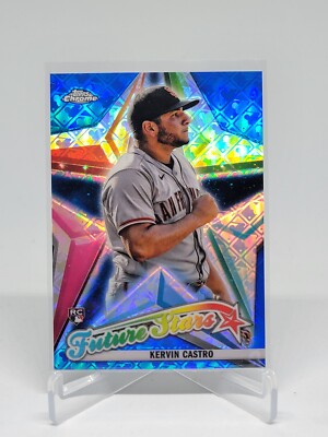2022 Topps Chrome Logofractor #FS-17 Kervin Castro Future Stars Blue #/150 F6B