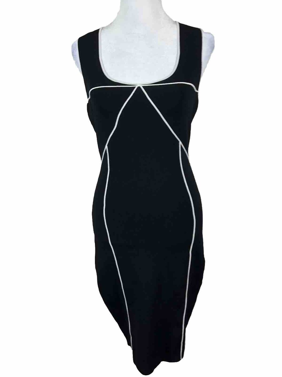 milly black and white dress Milly Women's Ally Off-The-Shoulder Midi-Dress - Black main image 1