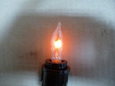 6 Pack Of 3 Watt CA5 Flicker Flame Candelabra Base Decorative Light Bulbs Candle