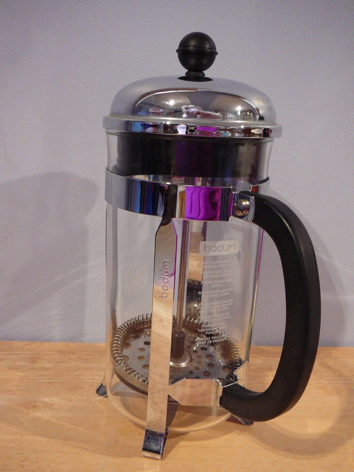 BODUM French Press Coffee Maker Chrome Portugal