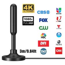 300 Miles Upgraded TV Antenna Digital HD Antenna Indoor HDTV 1080P 4K Long Range