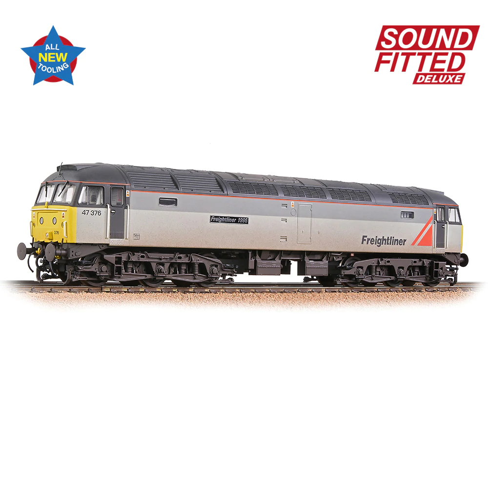 Bachmann 35-430SFX OO Gauge Class 47 47376 Freightliner 1995 [W] DCC SOUND DELUX