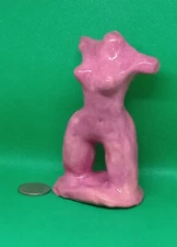 "Let me in!" - Original Clay Sculpture. Expensive.  Hand made and glazed.