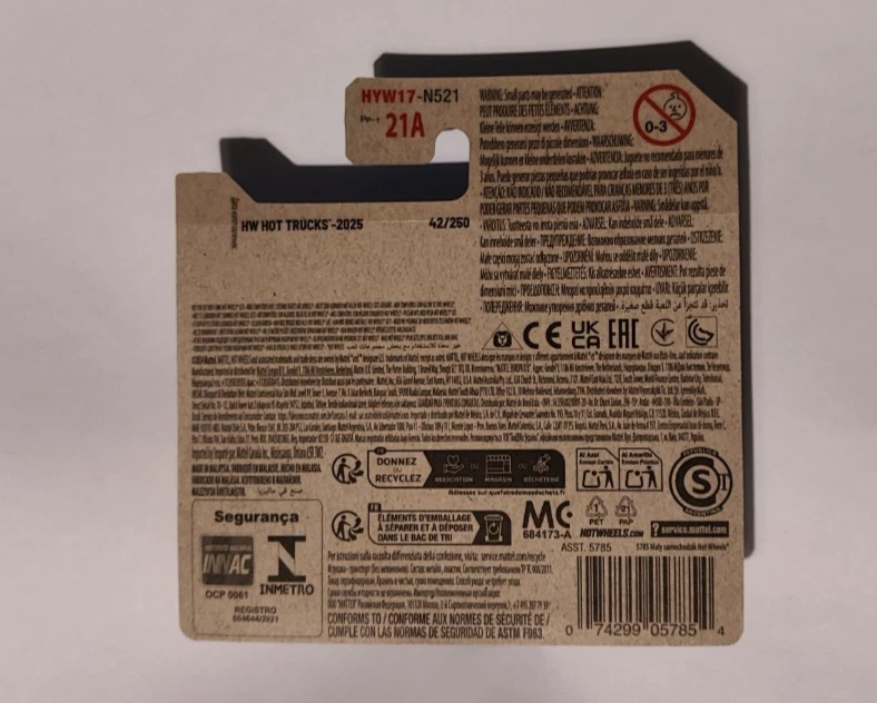 Hot Wheels 2025 Haulerback HYW17 3/10 HW Hot Trucks Nuova Sigillata 42/250 - Immagine 2 di 2