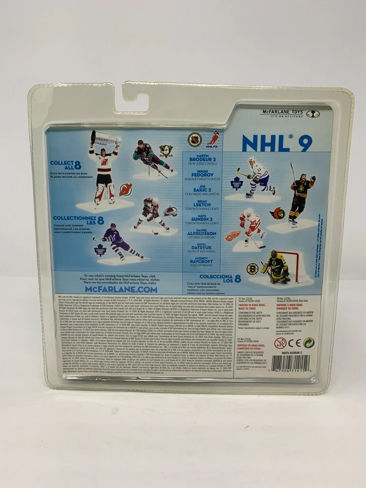 Фигурка McFarlane NHL Mats Sundin Toronto Maple Leafs Chase Blue Jersey серия 9 - Изображение 3 из 4