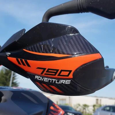Adesivi 3D Protezione Paramani moto compatibile con KTM 790 Adventure 2019-2024