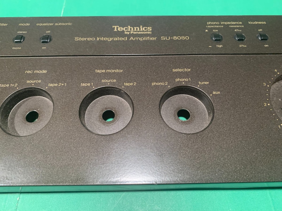 Technics SU-8080 Stereo Integrated Amplifier Parting Out Faceplate