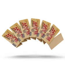 6 Packs RAW Classic Phatty Creaseless Rolling Paper, Slow Burning Papers