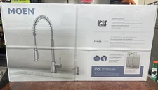 MOEN Indi Single-Handle Pre-Rinse Spring Pulldown Sprayer Kitchen Faucet 87194SR