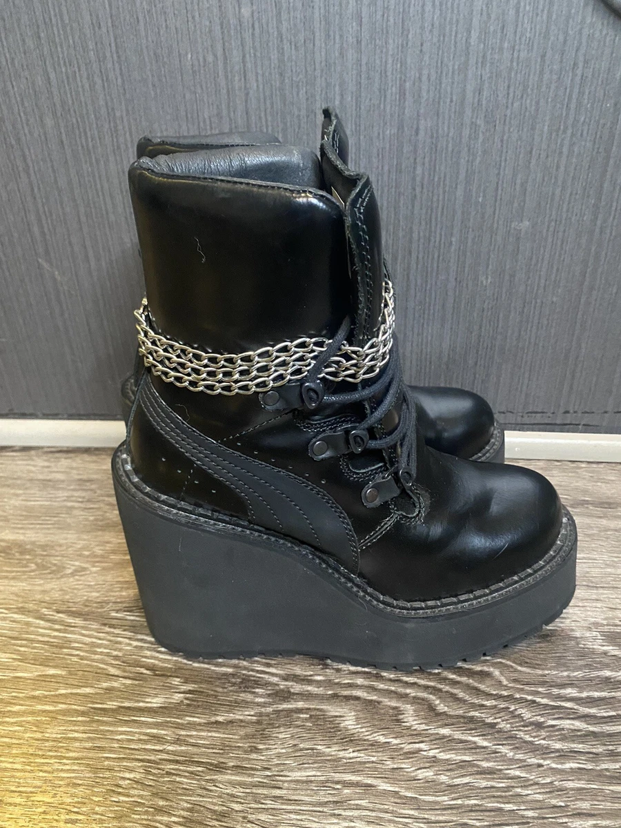 Puma x Fenty By Rihanna Womens Sneaker Boot Wedge Grunge Shoes