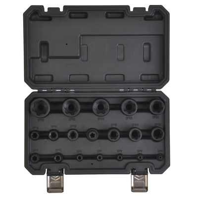 External Torx Plus Socket Set 6 Point EP Socket EP4, Dr E-Torx Plus Socket 19pcs