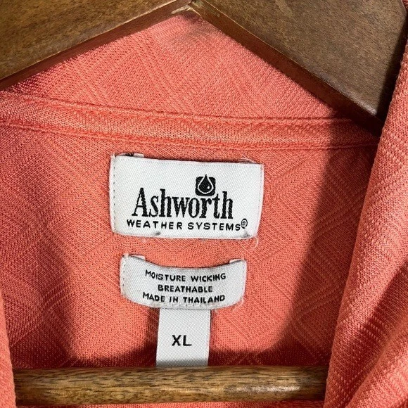 Ashworth x PGA Championship Whistling Straits Peach Argyle Golf Polo Womens XL - Image 3 of 4