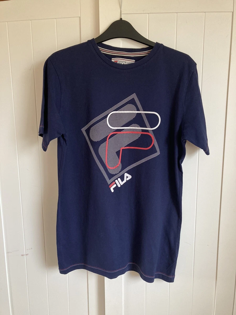 Fila navy deals t shirt