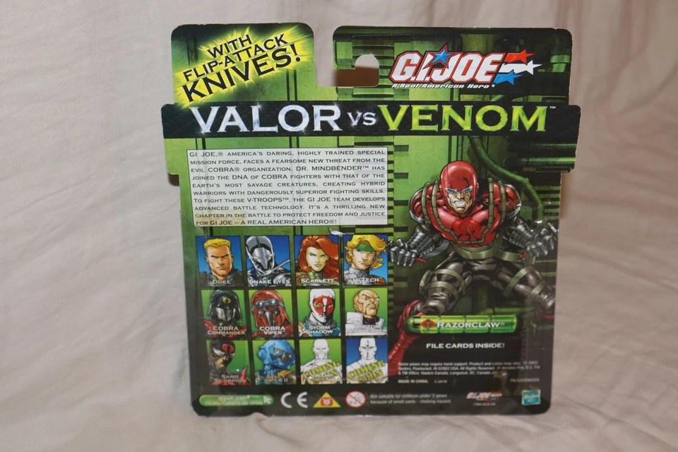 G.I. Figuras de acción Joe Heavy Duty Razorclaw Valor vs Venom NUEVO Foto 2 de 4