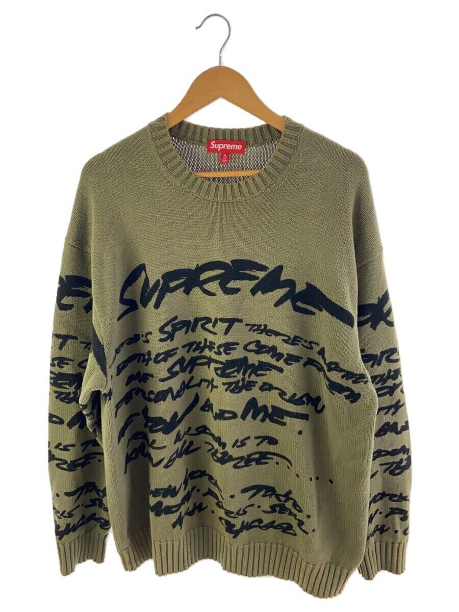 Supreme 24SS/Futura sweater/Sweater (thick)/XL/Cotton/Green Used 