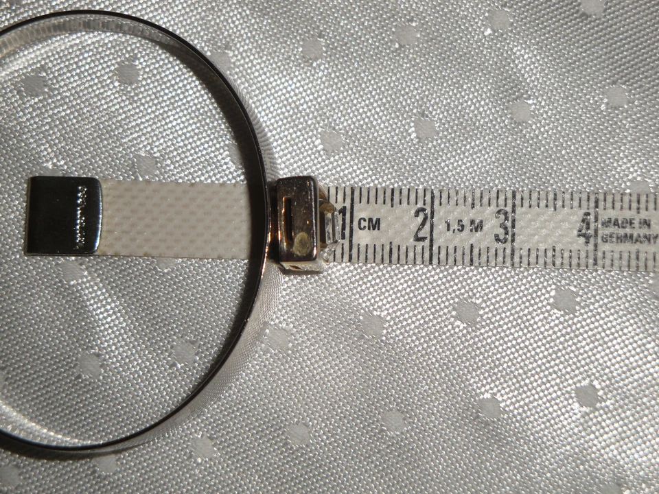 Bracciale vintage in Argento 925 massiccio italiano cristallo solitario princess - Immagine 3 di 4