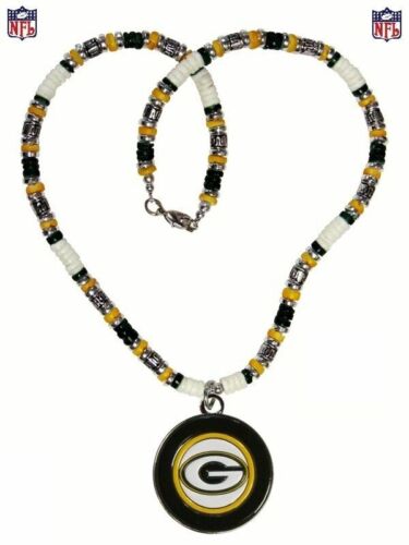 1 Necklace NFL 19” NEW Full Beaded Fancy Big Enameled Logo Jewelry CHOOSE TEAM - Picture 14 of 20