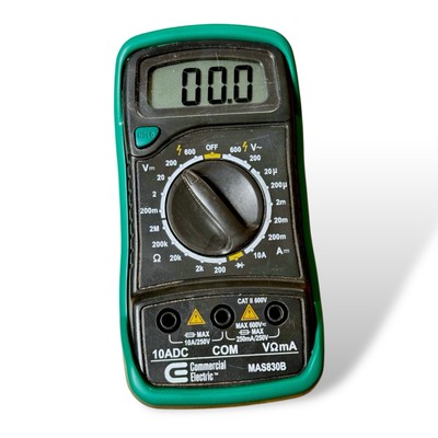 Tested Commercial Electric Model MAS830B Digital Multimeter T1 No Testing Wires