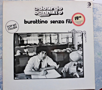EDOARDO BENNATO | BURATTINO SENZA FILI  | Dischi Ricordi 1977 | Vinyl 12'' Insert