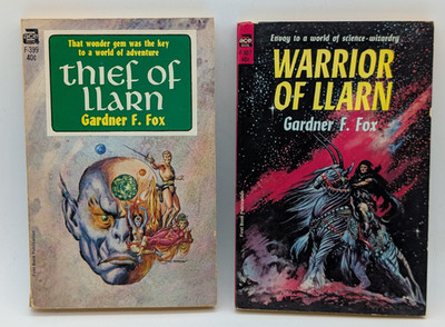 Gardner F. Fox Thief of Llarn & Warrior of Llarn Ace Books F-399 F-307 PB