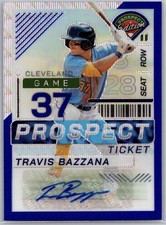 2024 Panini Prospect Edition - Travis Bazzana #5 Blue Wave Prizm Signatures /75