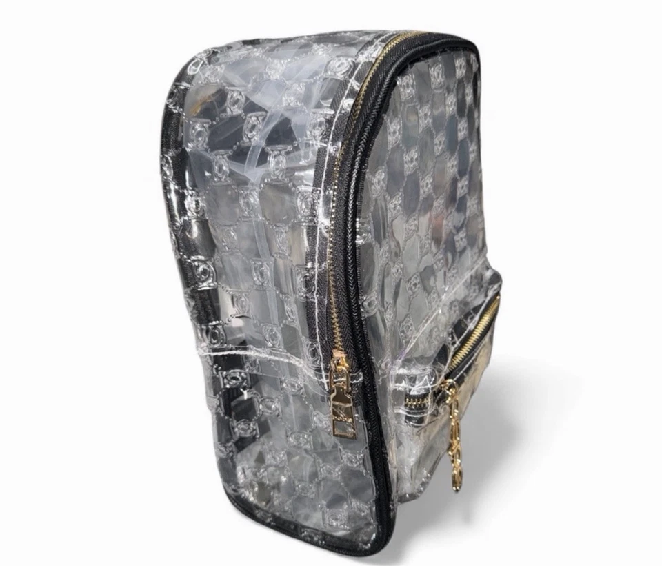 Mochila Bebe Clear Bolso Transparente Aprobado por Estadio con Parece Negro Foto 3 de 3