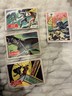 (4) 1966 Topps Batman Red Bat Cards #44A, 37A, 21A, 20A, Goo