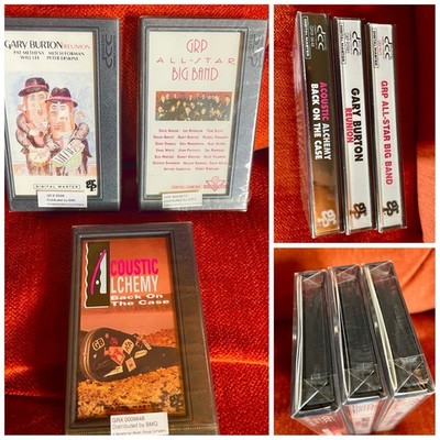 3x DCC GRP Jazz Albums Digital Compact Cassette Tapes BURTON GRP BIG Mint Sealed