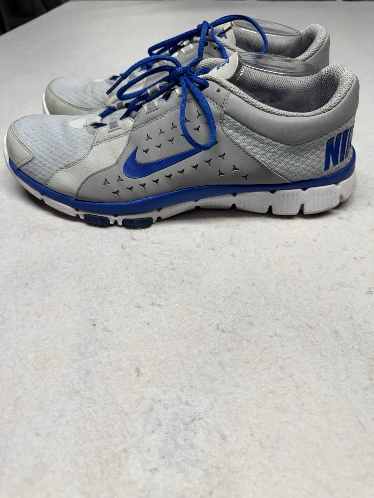 Chaussures de course Nike homme taille 14 Flex Supreme TR semelle ajustée gris/bleu 525730 007