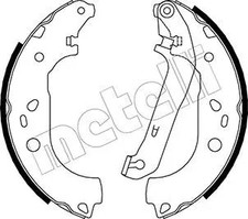 Bremsbacken 53-0142 METELLI für FORD MAZDA