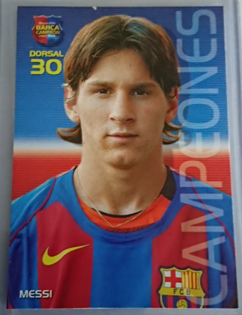 Lionel Messi Rookie Card Panini Megacracks Barca Campeon 2004-05 - Excellent Con