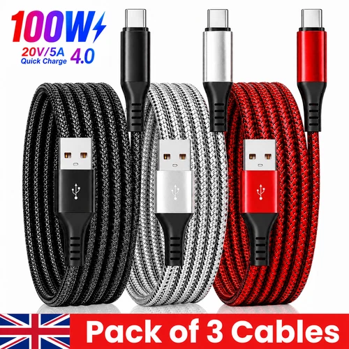 Fast Charger For Samsung Galaxy S26 S25 S24 S23 Type C USB-C Data Charging Cable