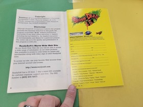 Brain Dead 13 (Sega Saturn Readysoft 1996) Original Manual Only No Game