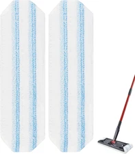 Mop  Pads Compatible with Ocedar H2Pro Flat Mop System,2 Pack Microfiber Mop Pad