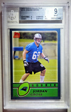 2003 Topps Jordan Gross Panthers Rookie Topps Collection BGS 9 Mint RC