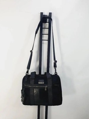 TUMI Crossbody Bag Alpha Bravo Charleston Document Briefcase Black
